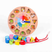 Develop your babys intelligence toys 0-1-2 years old Building blocks Baby girls Enlightenment boys Childrens Day gift clock