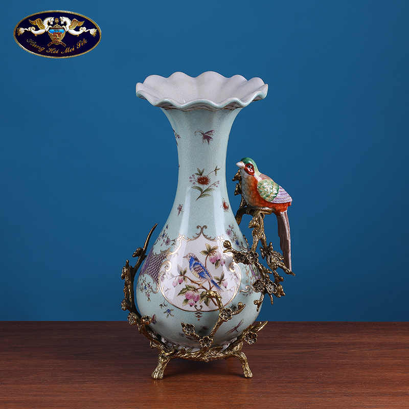 European ceramic vase furnishing articles creative American TV ark, example room sitting room dry flower arranging flowers adornment ornament