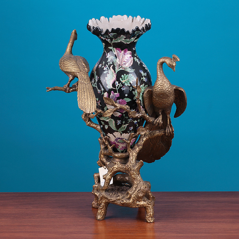 Foreign trade export orphan works pure copper the sitting room porch ceramics handicraft artical household soft adornment is placed
