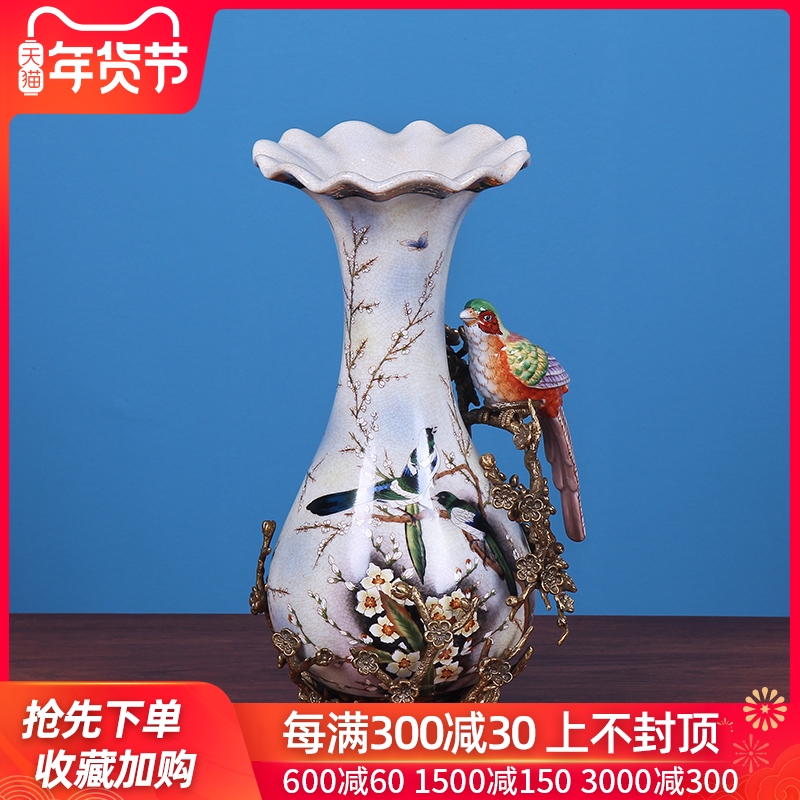 European ceramic vase furnishing articles creative American TV ark, example room sitting room dry flower arranging flowers adornment ornament