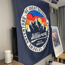 Nordic Outdoor Style Extreme Sports Trim Cloth Hanging Cloth Background Cloth Mountain Mountaineering Mountain Ranges
