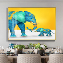 living room decorative painting modern hanging painting sofa background wall elk bedroom nordic crystal porcelain trio light luxury painting background painting