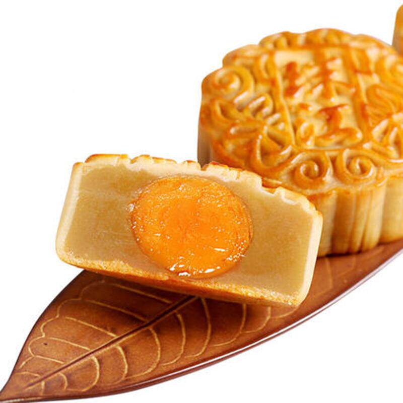 嘉威朗鲍鱼月饼蛋黄莲蓉高档广式月饼中秋月饼简盒装830g团购送礼_邵