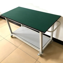 Anti-static workbench Double-layer trolley workshop turnover car Movable workbench