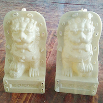 Thickened feng shui lion ornaments male and female lion mold cement railing partition partition column decoration Roman column mold