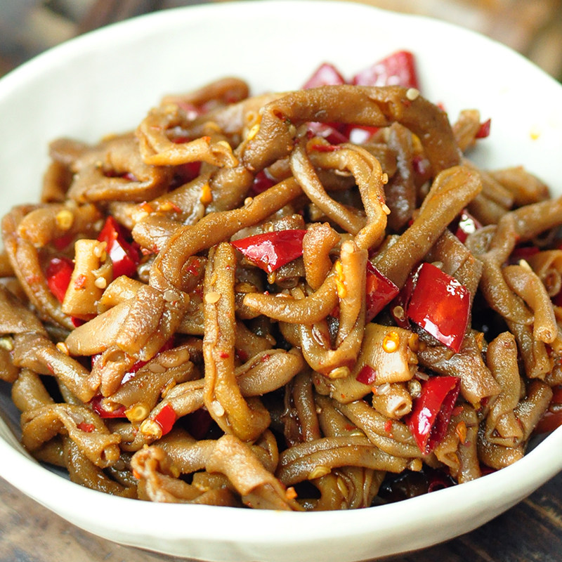 好辣手作| 香辣鸭肠200g 冷吃鸭郡把鸭肠头四川
