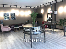 High-end Zhongdao Cabinet Round jewelry display cabinet stainless steel jade jade exhibition cabinet curved transparent glass cabinet custom