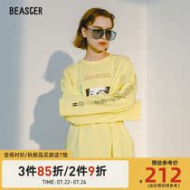 BEASTER autumn new couple tide brand long-sleeved T-shirt mens national tide base shirt hip-hop clothes top round-neck tide