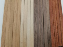 Solid wood strip thin wood chip custom model Wood plate DIY black walnut Maple Maple cherry wood safflower pear