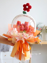 Sweet bubble transparent acrylic flower plastic ball Ball flower packaging floral decoration 520 confession artifact