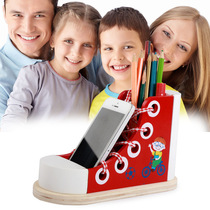 Childrens early education toys simulation wooden shoes Montesse teaching aids 4-6 years old 3 kindergarten baby practice tying shoelaces and shoelaces