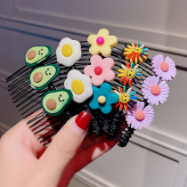 Childrens hair comb non-slip girl bangs comb cute princess hair comb hairclip little girl headdress broken hair clip