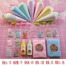 Simulation cream fake cake making toy air clay Net Red Children diy handmade material girl creative