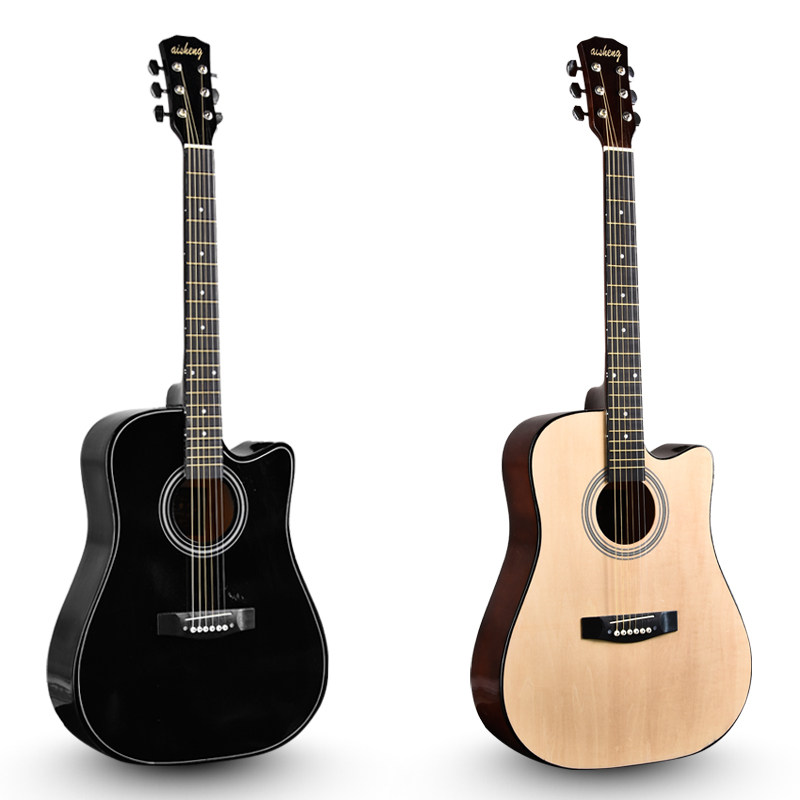 正品艾声牌41寸民谣木吉他初学者入门练习男女学生吉它jita乐器