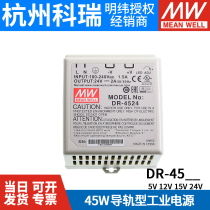 DR-4505 4512 4515 4524 Mingwei rail switching power supply 45W industrial 24v DC output