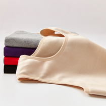 Warm vest women plus velvet in winter wear de Velvet no trace heating one piece base shirt underwear thick top size shirt