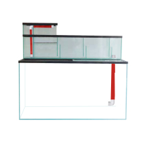 Gold Crystal Super White Fish Tank Living Room Home Upper Filter Drawer Dry Wet Separation Box Glass Fish Tank Custom Set Up