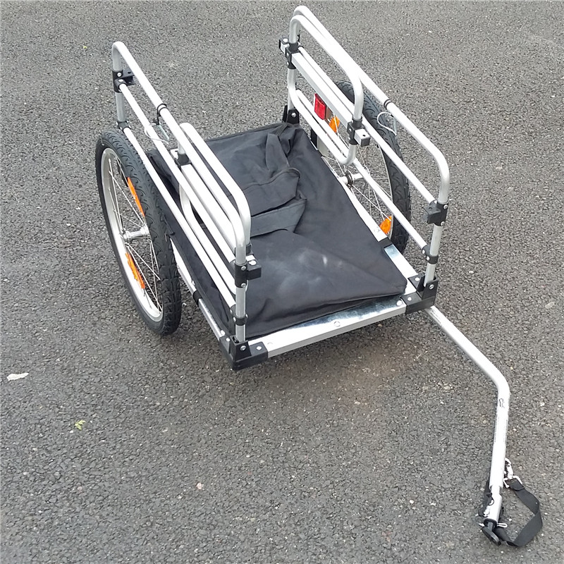 自行车后挂小拖车协力承重徒步拉货载物行李货车单车后挂车旅行