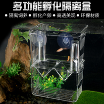 Fish tank incubator breeding box Acrylic isolation box Incubation box Guppy tropical fish ovipositor Betta isolation