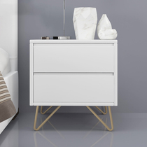 Brief Post Modern Bedroom Light Lavish Bed Head Cabinet Fashion Toasted Lacquer Storage Mini Iron Art Bedside Cabinet Dipper Cupboard