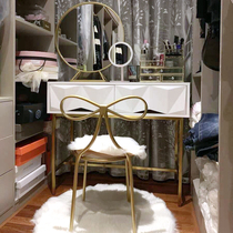 Nordic Tennis Red Ins Wind Makeup Table Dresser Bedroom Modern Minimalist Makeup Desk With Lamp Bedroom Small Family