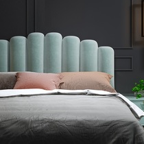 Nordic Cloth Art Bed Port Style Light Lavish Bunk Bed 1 5 m Bed 1 8 m Double Wedding Bed Folk-Like Board Velvet Bed