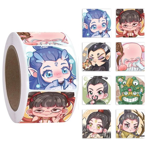500 stickers ins stickers roll Nezha Ao Bing stickers hand account peripheral cute high-value seal DIY stickers
500 stickers ins stickers roll Nezha Ao Bing stickers hand account peripheral cute high-value seal DIY stickers