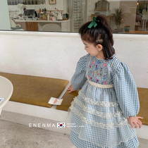 Female Baby Princess Dress Fluffy and Dress South Korea Boy Dress 2021 Spring Autumn Dress Foreign Girl Skirt