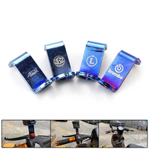 Motorcycle CNC modified oil cup bracket burned titanium front pump bracket Aluminum alloy front brake oil pot bracket accessories
