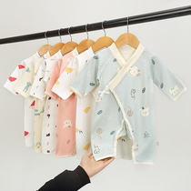 Baby jumpsuit Spring and Autumn Winter thin cotton newborn monk female male baby suit Baby Baby Baby suit