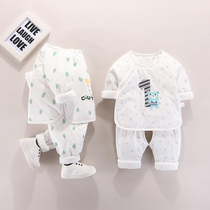 Newborn baby clothes Spring and autumn winter jacket split cotton padded jacket newborn out cotton clothes cotton baby cotton suit