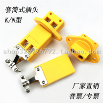 N-type thermocouple plug and socket sleeve type male and female connector with fixed ring for carbon factory new K-type plug