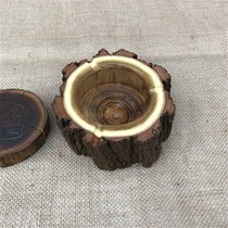 Solid wood wooden ashtray living room office Internet cafe trumpet personality fashion creative original ecology