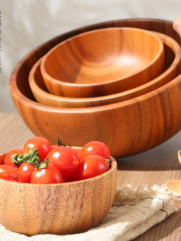 相思木碗家用实木饭碗-一只晗晗