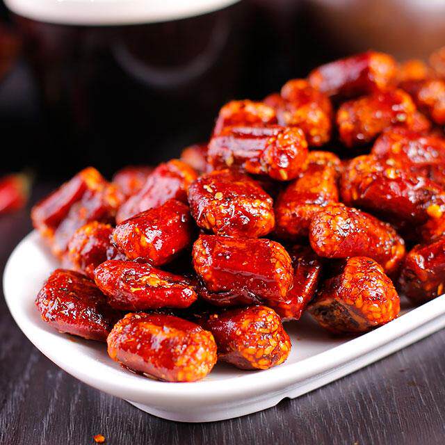 友军香脆椒辣椒花生米400g微辣中麻辣四川重庆磁器口特产小吃零食