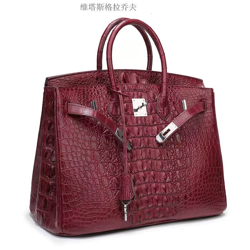 coach男包35cm Vitas Glajofu 維塔斯格拉喬夫鱷魚皮女包手提大包鉑金包35CM 男包