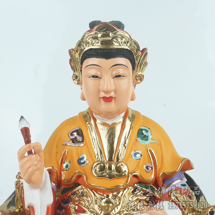 注生娘娘像送子娘娘临水夫人陈靖姑佛像天仙圣母顺天圣母神像摆件_7折