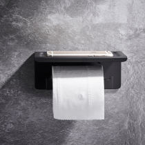 Nordic paper towel roll holder 304 stainless steel brushed gold bathroom bathroom hands-off rack black and white multicolor