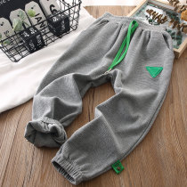 Huafg Spring Autumn Season Casual Long Pants for male and female children Baby Wei pants CUHK Childrens foreign air closeted sports pants pants