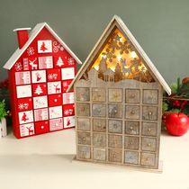 Domain Palau Christmas Decorations Gift Items Nordic Big Numbers Calendar Luminous Snow House Front Office Christmas Tree Creative Pendulum