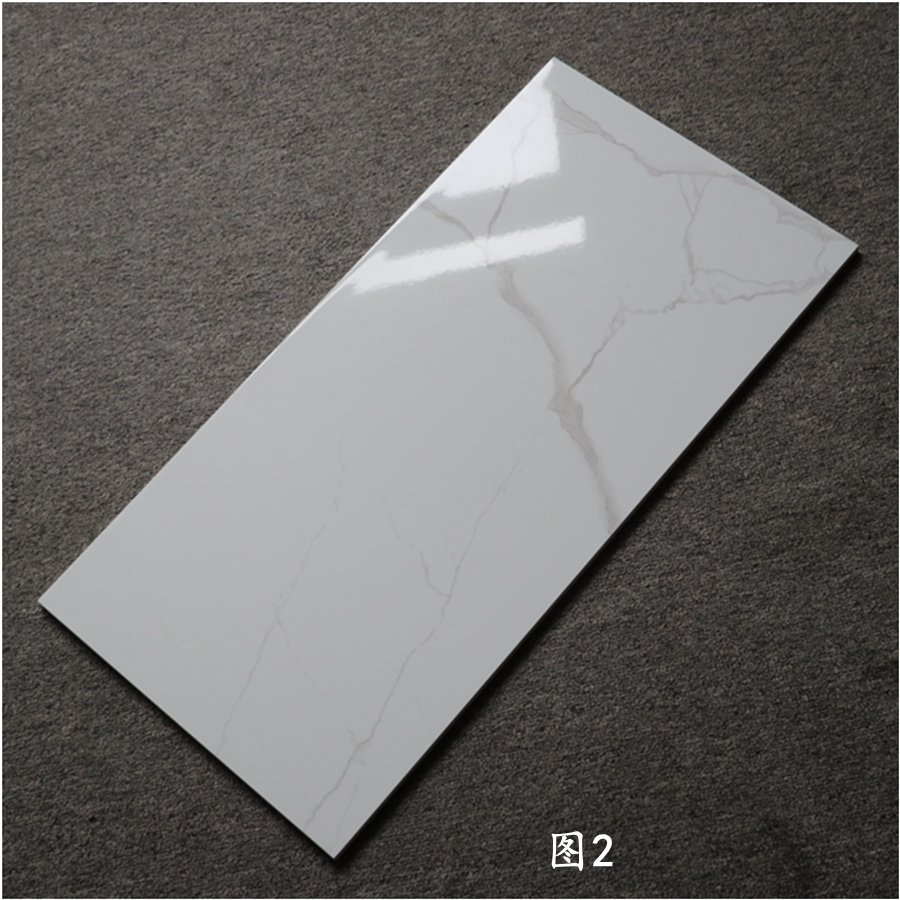 北欧简约爵士白瓷砖30x60厨卫酒店过道墙砖浴室阳台亮光釉面瓷片-阿里