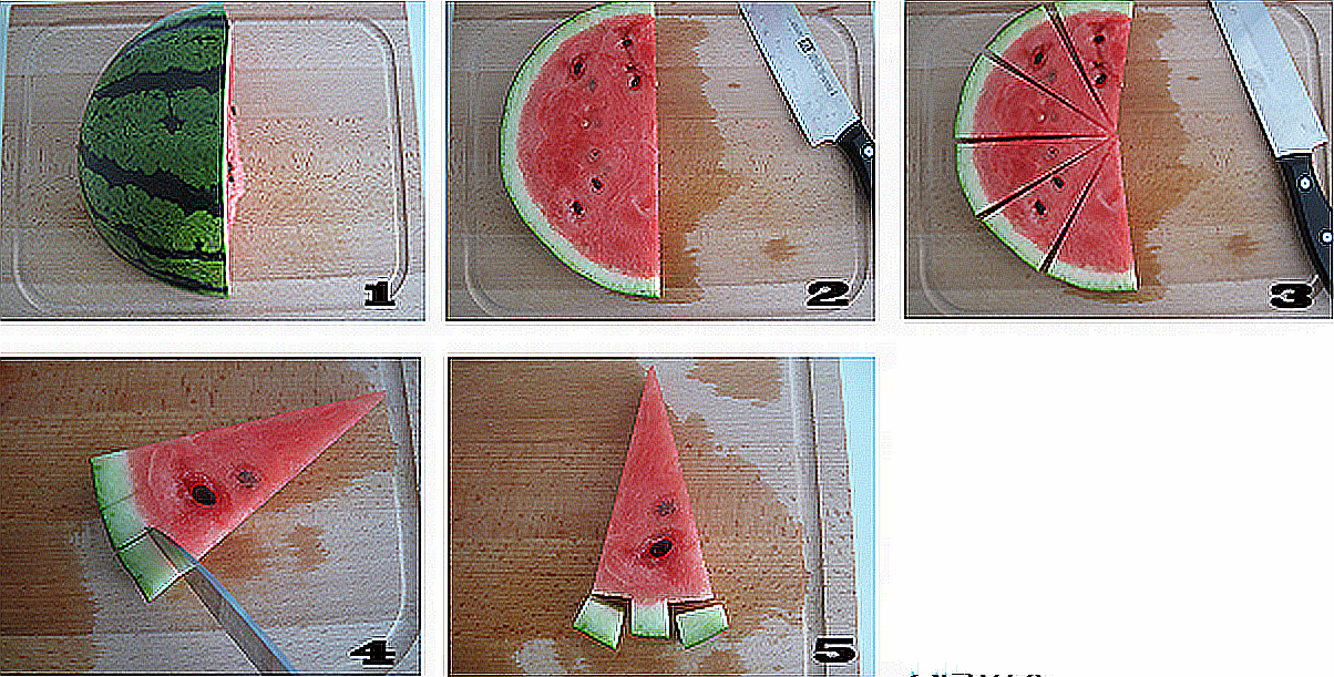 这样切出来的西瓜,吃着有天然冰棒的感觉~ 做法:5,依次切好摆盘食用