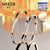 Mobius ring 999 sterling silver couple bracelet A pair of bracelets dw bracelet 520 Valentines Day gift for men and women friends