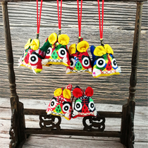 Cloth Tiger pendant Chinese style traditional handmade characteristics of Folk cloth Art to study abroad gifts toys for foreigners