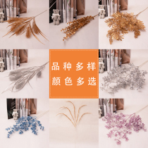 Wedding simulation flower gold and silver series single flower peony Maple Leaf Road lead flower arrangement wedding decoration flower plastic flower
