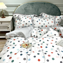 Hipster 60 support double-sided Tencel four pastoral Ice Silk printing summer quilt cover polka dot 1 8m bedding