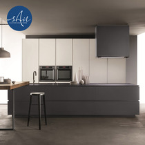 Creek bank modern simple cabinet custom-made overall L-shaped open cabinet custom-made kitchen cabinet design custom-made