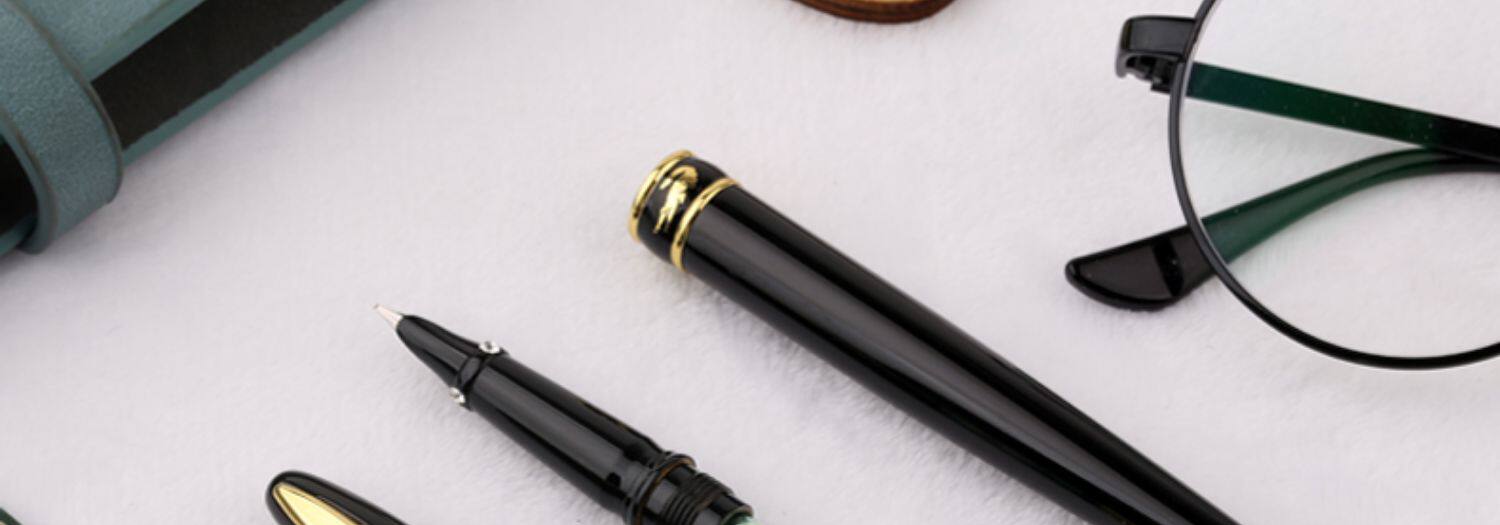 aymoy欧鳄钢笔215特细笔男女学生用练字书写财务笔初学者硬笔书法笔