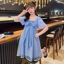 Girls' dress Summer 2023 New Yanqi Children Summer dress Netizen Nets The stylish princess skirt