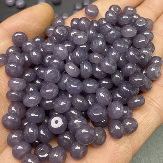Xinjiang Hetian jade 컬러 황제 자주색 연기 자주 Xinjiang Hetian jade 컬러 황제 자주색 연기 자주